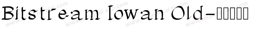 Bitstream Iowan Old字体转换